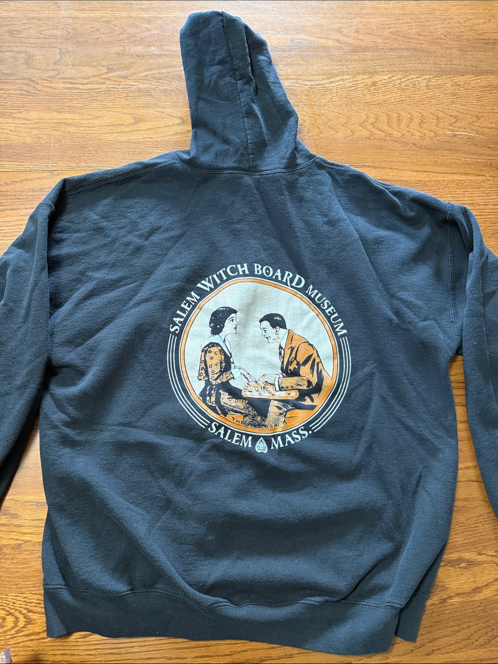 Salem Witch Board Museum Graphic Zip-up Hoodie - Black